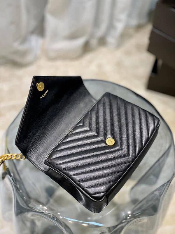 Luxury-style handbag Premium chevron-quilted leather (Matelassé)