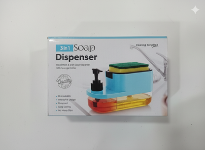 2-in-1 Kitchen Soap Dispenser and Sponge Holder Caddy